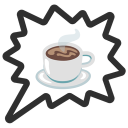 Hot beverage and Right anger bubble