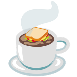 Hot beverage and Sandwich
