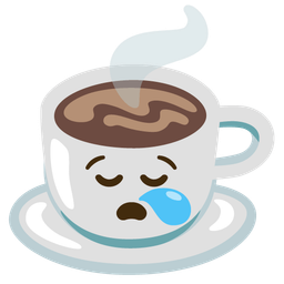 Hot beverage and Sleepy face