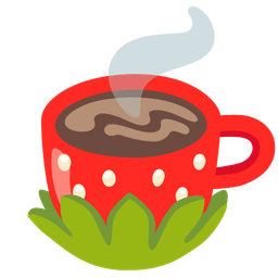 Hot beverage and Strawberry