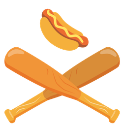 hot dog and baseball