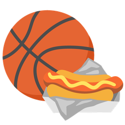hot dog and basketball