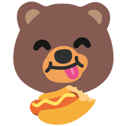 hot dog and bear