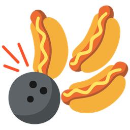 hot dog and bowling