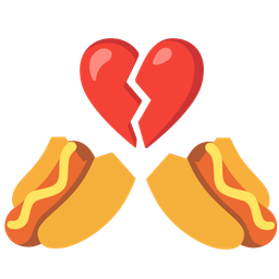 hot dog and broken heart