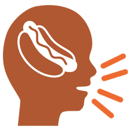 hot dog and bust in silhouette