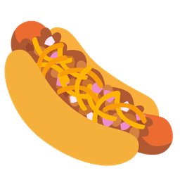 hot dog and cheese wedge