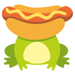 hot dog and frog