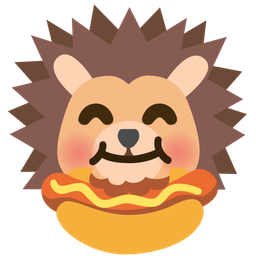 hot dog and hedgehog