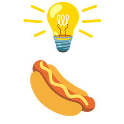 hot dog and light bulb