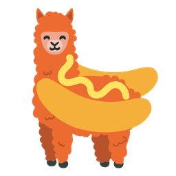 hot dog and llama