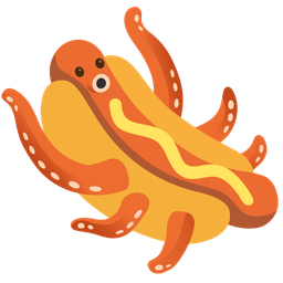 hot dog and octopus