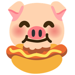 hot dog and pig face