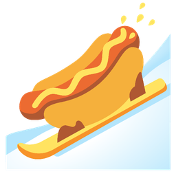 hot dog and skis