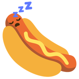 hot dog and sleeping face
