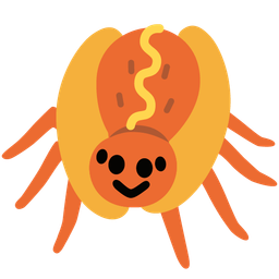 hot dog and spider