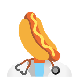 hot dog and stethoscope