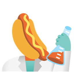 hot dog and test tube
