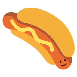 Hot dog and Upside-down face