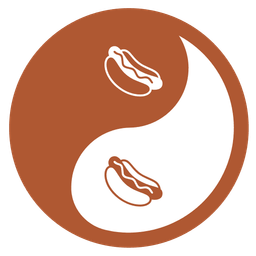 hot dog and yin yang