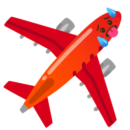 hot face and airplane