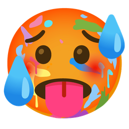 hot face and artist palette