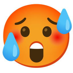 hot face and astonished face