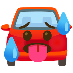 hot face and automobile