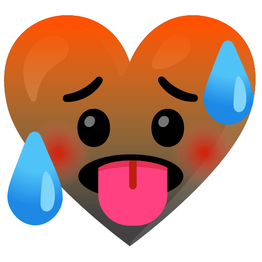 Hot face and Black heart