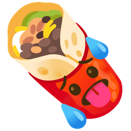 hot face and burrito