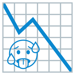 hot face and chart decreasing
