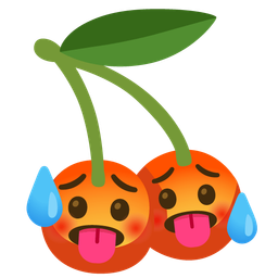 hot face and cherries