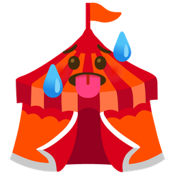 hot face and circus tent