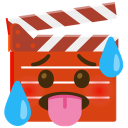 hot face and clapper board