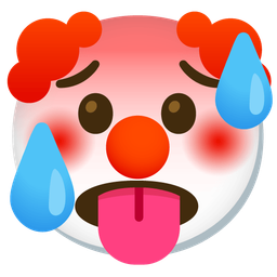 hot face and clown face