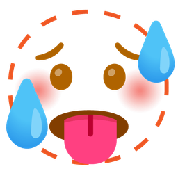 hot face and dotted line face