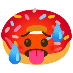 hot face and doughnut