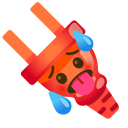 hot face and electric plug