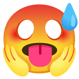 hot face and face screaming in fear