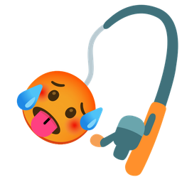 hot face and fishing pole