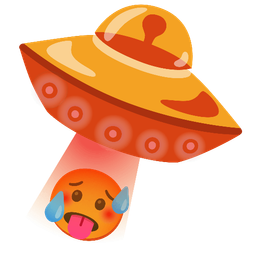 hot face and flying saucer