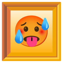 hot face and framed picture