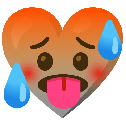 Hot face and Grey heart