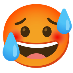 Hot face and Grinning face