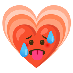 hot face and growing heart