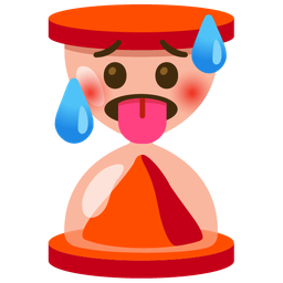 hot face and hourglass done