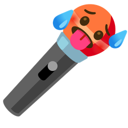 hot face and microphone