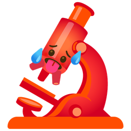 hot face and microscope