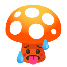 hot face and mushroom