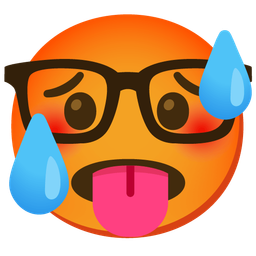 hot face and nerd face